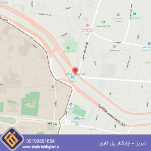 عرشه پل عابر تبریز چایکنار پل قاری رفت به بازار تابلوی سه ATE