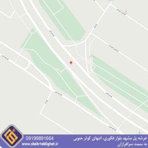 عرشه پل مشهد بلوار فکوری، انتهای کوثر جنوبی به سمت هاشمیه